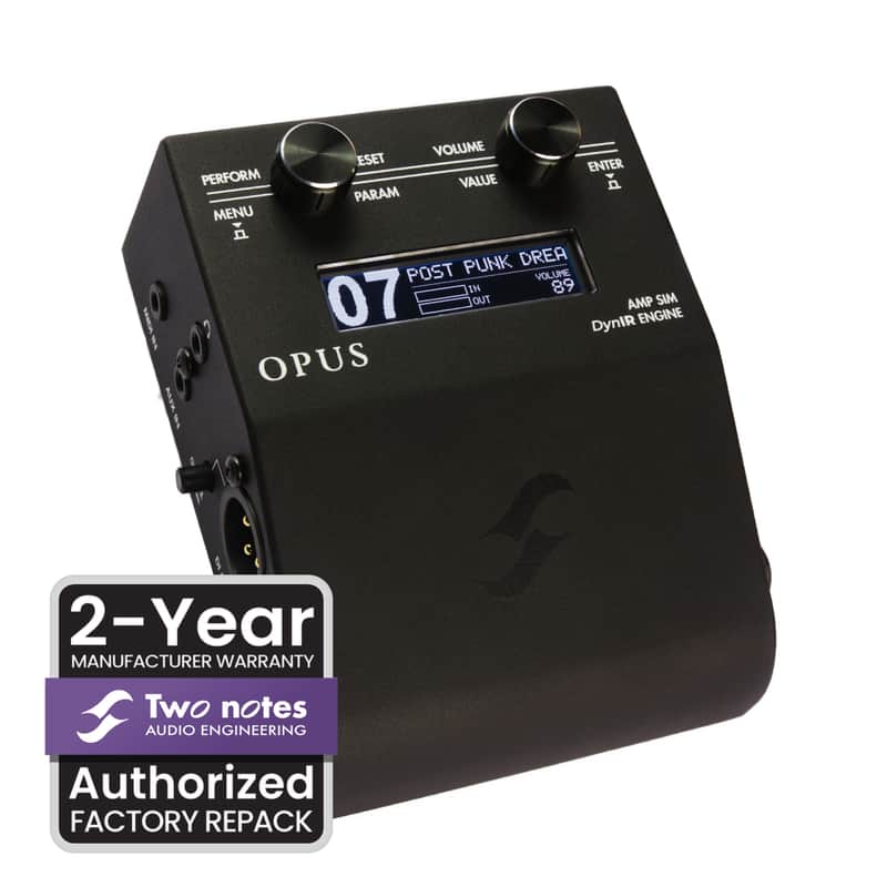 Two Notes | OPUS | Factory Repack / B-Stock | Multi-Channel Amp Sim, DynIR Engine, Amp DI, IR loader and Silent Stage Solution (Grade A) image 1