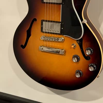 Gibson ES-339 with Dot Inlays 2014 - Antique Vintage Sunburst & Gibson Case image 4