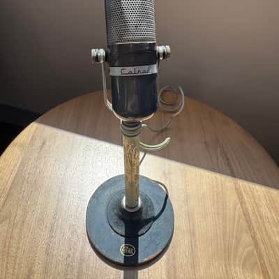 Calrad Vintage Calrad Dynamic Microphone w/ Aiwa Desk Stand – Japan 1960’s image 2
