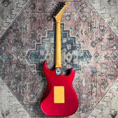 1980s Kramer Focus 3000 Vintage Metallic Pink Left Handed MIJ Made In Japan Electric Guitar W/ Original Gigbag! image 6