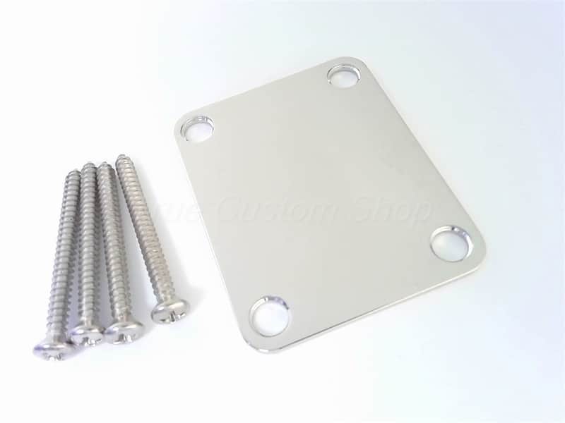 True Custom Shop® Nickel GOTOH Neck Plate & Screws for Fender Strat & Tele image 1