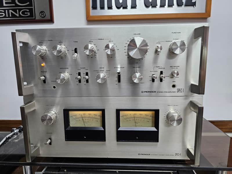 Pioneer SPEC-1 Preamplifier and SPEC-4 Power Serviced Operational
