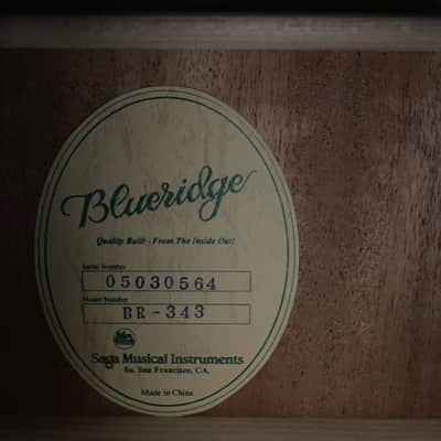 Blueridge BR-343 2005 image 1