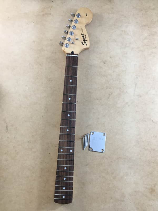 Vintage Fender Squier Affinity Strat Neck Original Natural Amber Relic Loaded 04 image 1