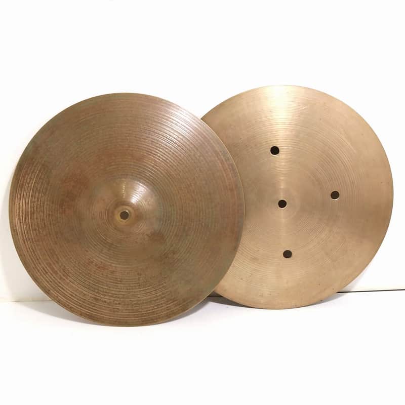 A. Zildjian 14" Hollow Logo Quick Beat Hi-Hat Cymbals (Pair) 1978 - 1982 image 1