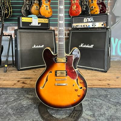 Epiphone Sheraton II Vintage Sunburst 2004 Semi-Hollow Electric Guitar image 1