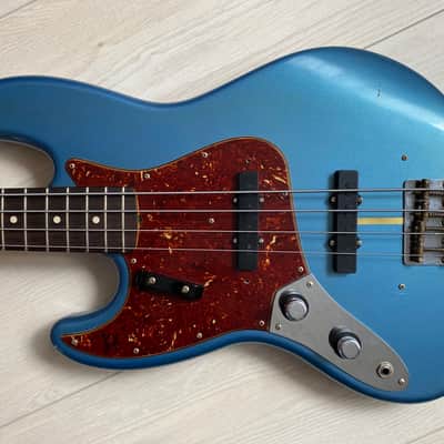 Fender '60 Custom Shop Jazz Bass Journeyman 2019 Aged Lake Placid Blue Lefty Lefthanded Left image 1