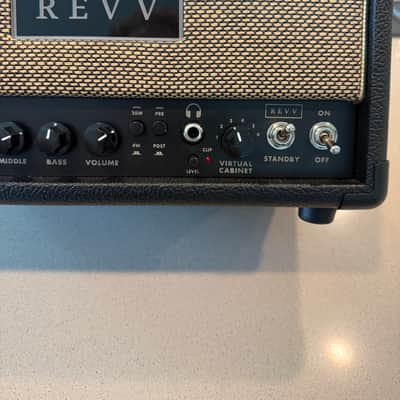 REVV D20 20-/4 Watt Head 2024 - Black Tolex image 2