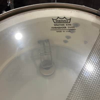 1940 Leedy Broadway Standard 6.5x14 white marine pearl vintage snare drum image 8