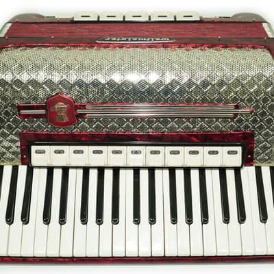 Weltmeister Accordion 120 Bass, German Full Size Keyboard Piano Accordian, New Straps and Soft Bag, 2730 image 7