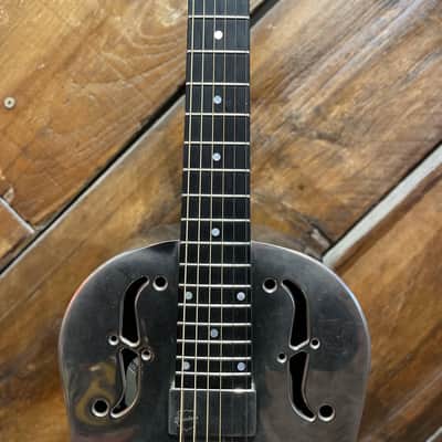 2018 National NRP Steel 12 Fret Single Cone Resonator with National Slimline Pickup image 6