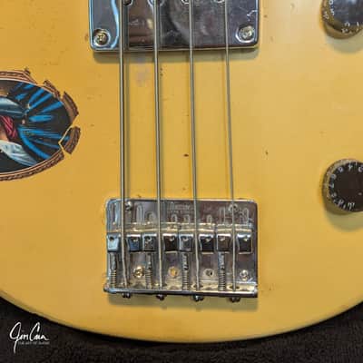 Hamer Bass  Jim Cara Conversion Johnny Thunders Double Cutaway Junior Clone Bass 30"scale 11k Stack Humbucker Model 1 Clone  MONSTER TONE Bild 3
