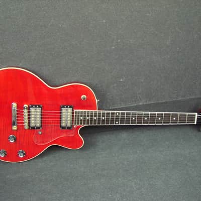 DeArmond M-72 Bluesbird Trans Red Finish Electric Guitar USA Pickups image 12