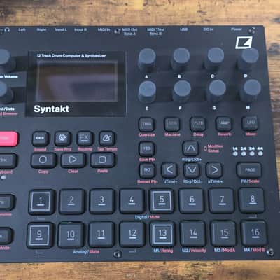 Elektron Syntakt 12 Track Drum Computer & Synthesizer 2022- Present - Black
