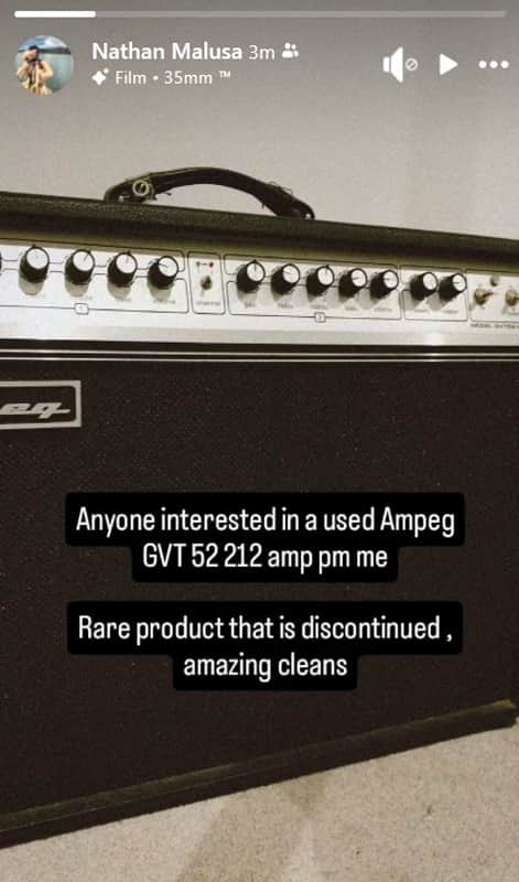 Ampeg GVT52-212 50-Watt 2x12" Guitar Combo 2010s - Black image 1