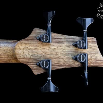 Handmade American Exotic Guitars Studio Series 4 String Bass, Quilt Maple/Limba, Made in U.S.A. image 8