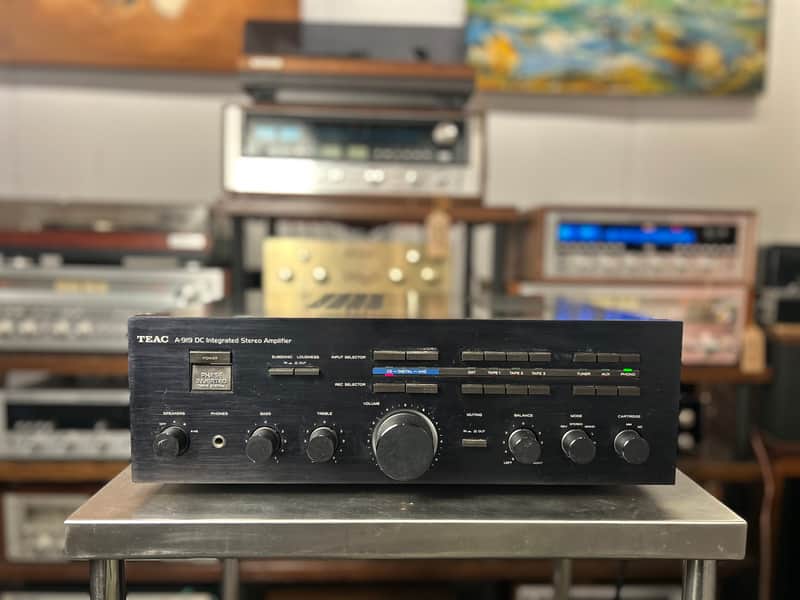 Vintage Teac A-919 DC 110 watts per channel Integrated Stereo Amplifier Phase Inverted Drive System image 1
