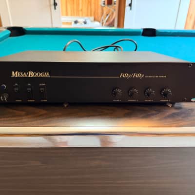 Mesa Boogie Fifty/Fifty 2-Channel 50-Watt Power Amplifer 1986 - 2010 - Black image 1
