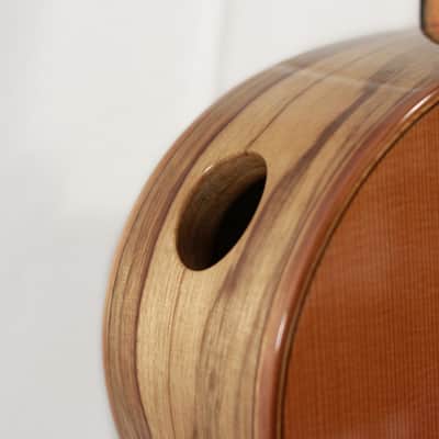 2017 S.F. Allen Custom USA Western Cedar / Black Limba Nylon String Guitar w/ Case image 6