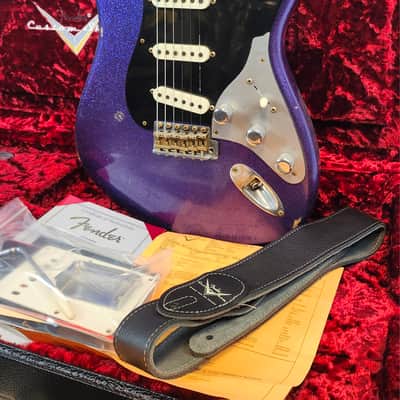 Fender Custom Shop Limited Edition Poblano II Strat Relic, Purple Sparkle, W/HSC image 3