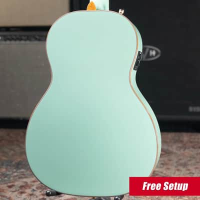 Gretsch G5021E Rancher Penguin Parlor Acoustic/Electric Guitar - Mint Metallic image 2