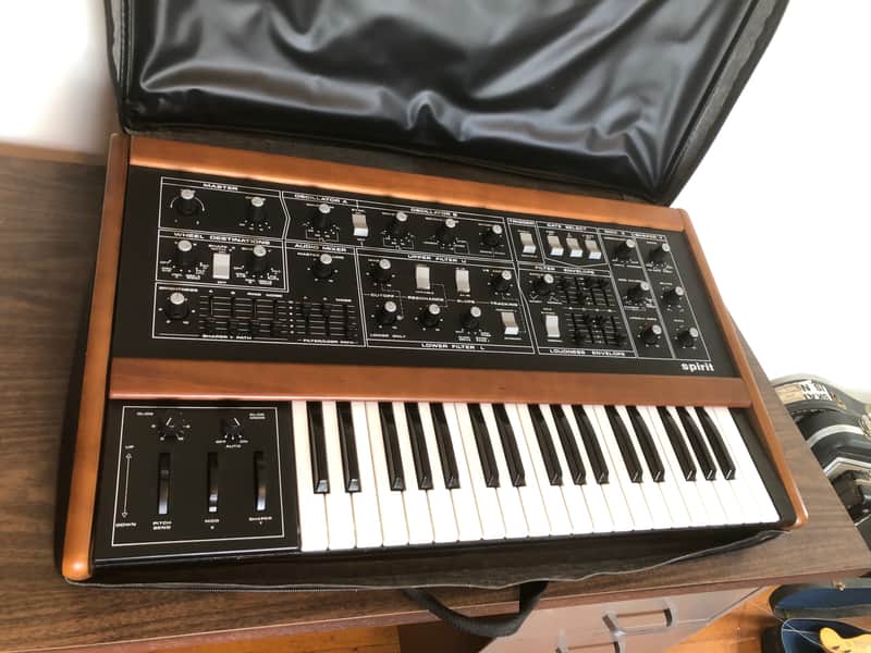 RARE Vintage 1983 Crumar Spirit — Bob Moog Designed Masterpiece — Gorgeous Cosmetics, Complete w/ Original Leather Case image 1