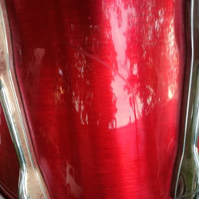 Yamaha YD-9000GA Made in Japan, 80's, 13,14,18,24" - Metallic Cherry, acoustic drumkit image 5