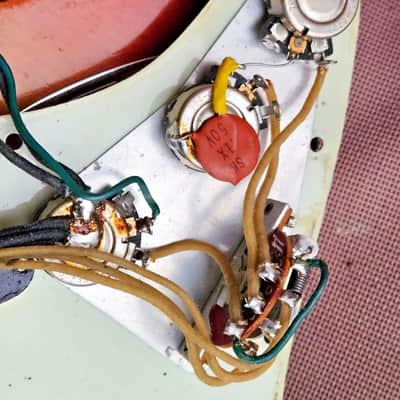 Fender Stratocaster 1962 - wine sunburst image 8