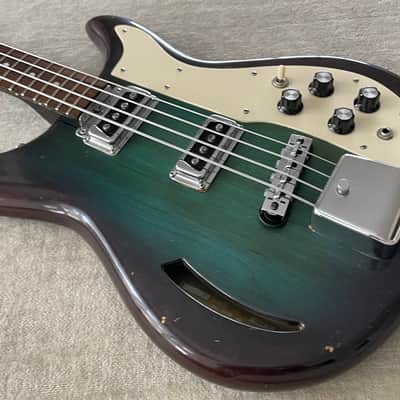 Vintage 1968 Kustom USA K200 Bass Wineburst Finish w Dearmond Pickups + Original Case Rare Model image 10