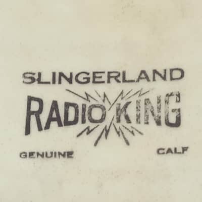 Slingerland 22" Radio King Bass Drum Calf Skin Batter/Resonant Head Vintage 40s image 2