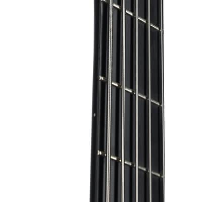 Ibanez SRMS625EX Iron Label Electric Bass, 5-String, Black Flat image 6