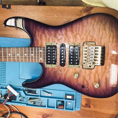 Jackson Dinky DK.55 Lefty MEGA RARE Left Handed – 1996 – Trans Violet – MIJ – Made in Japan image 1