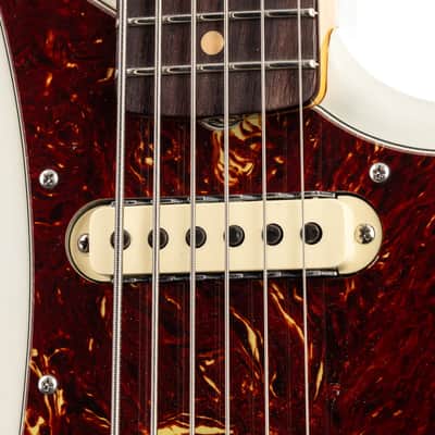 Fender Custom Shop Bass VI Deluxe Closet Classic - Aged Olympic White (737) image 10