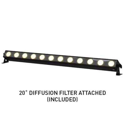 (6) American DJ ADJ UBL12H IP20 LED RGBAL DMX Wash Strip Light Bars+Haze Machine image 20