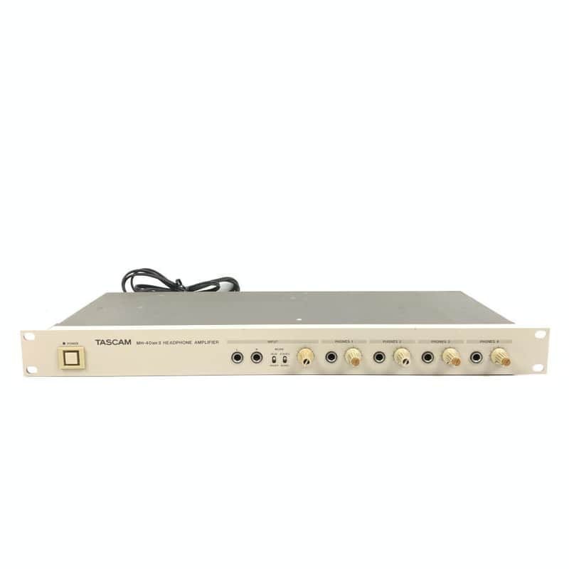 TASCAM MH-40 MK II 4 Channel Rack Headphone Amplifier Studio Hi-Fi Grade Cream #2 TGHM image 1