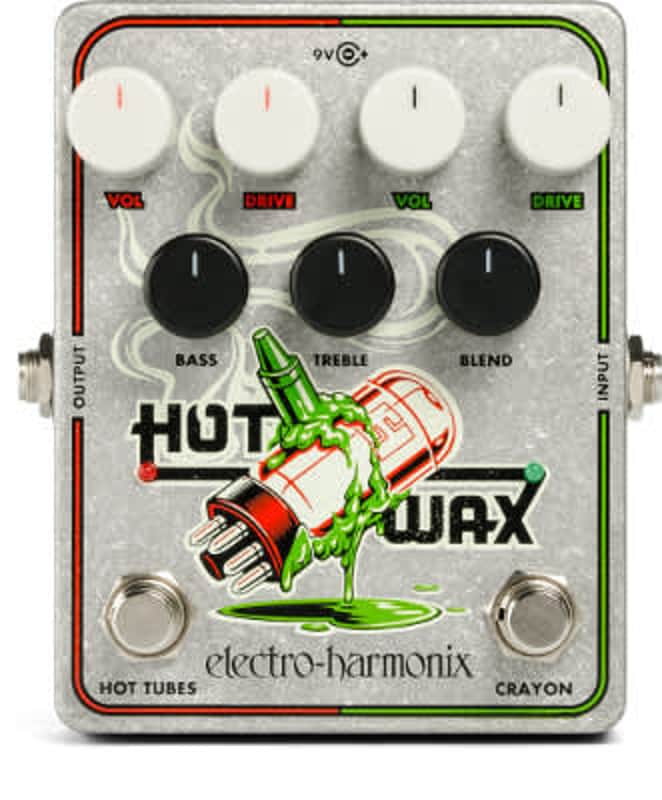 Electro Harmonix Hot Wax Dual Overdrive Multi-effects, Hot Tubes, Crayon, Guitar Effect Pedal image 1