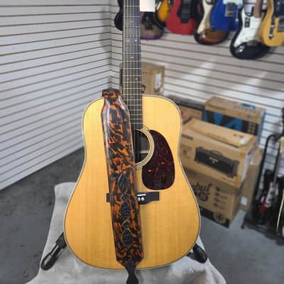 The Backwater- Handcrafted Full-Grain Leather Guitar Strap with Genuine Louisiana Alligator image 5