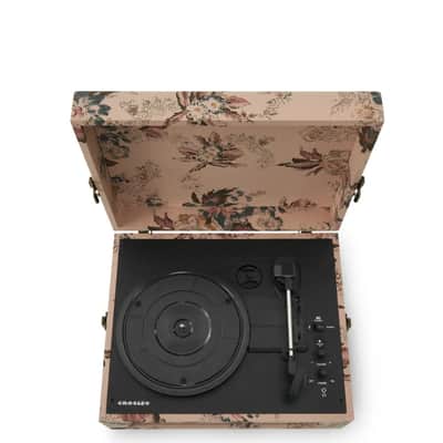 Crosley CR8017B 3-Speed Voyager Portable Turntable with Bluetooth Out - Floral-NEW image 9