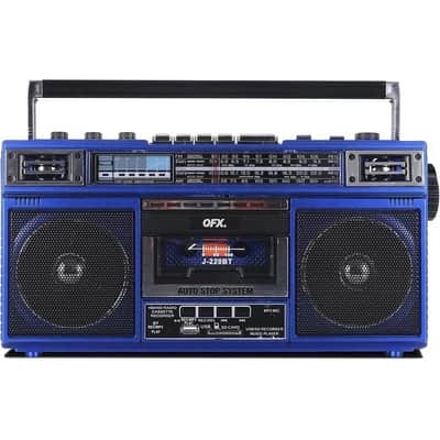 Bluetooth Portable Cassette Player Boombox – 4-Band AM/FM/SW Radio with USB, SD & MP3 Recording image 4