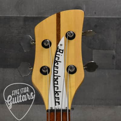 Pre-Owned 1977 Rickenbacker 3001 Left-Handed 4 String Bass - JetGlo with Hard Shell Case image 4