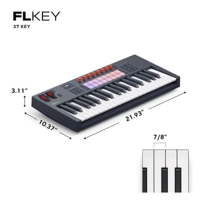 Novation FLkey 2 37 37-Key MIDI Keyboard Controller for FL Studio with RGB Pads image 3