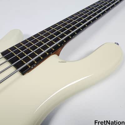 Warwick GPS Streamer LX 5-String Bass Creme White Lefty Left-Handed Gig-Bag 9.72 Pounds #9373-21 image 9
