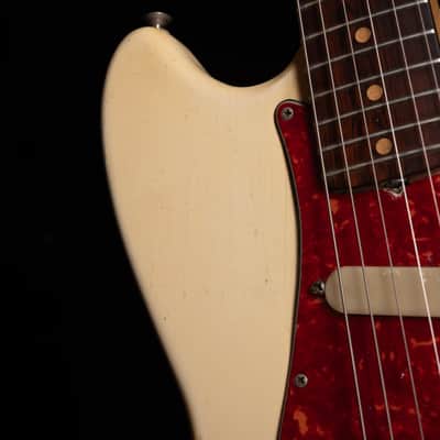 Vintage 1963 Fender Duo-Sonic Olympic White with OHSC image 6