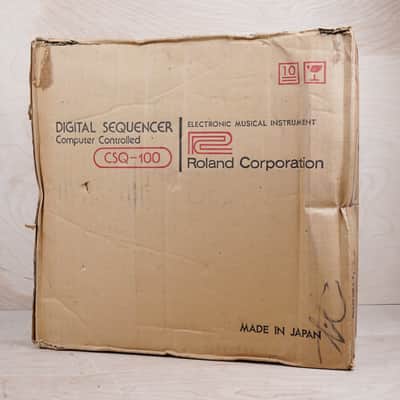 Roland CSQ-100 Sequencer 1979 Black Made in Japan MIJ First Year of Production Boxed image 2