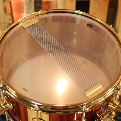 DW 7x14 Collector's Cherry Purplecore Candy Stripe Padauk Snare Drum - SO#1410011 image 5