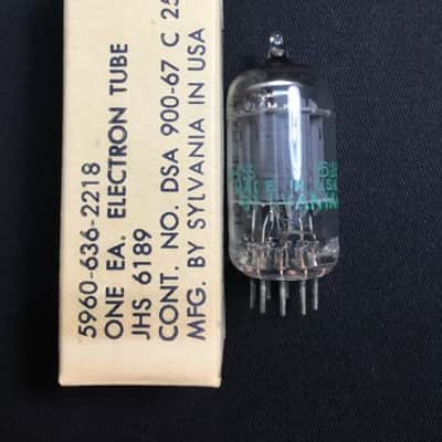 NOS SYLVANIA 6189 12AU7 Audio Amplifier RADIO VACUUM TUBE USA Tested 7.5991-D image 1