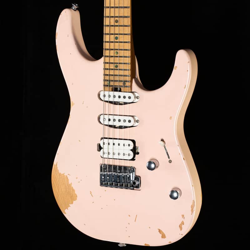 Charvel Pro-Mod Signature Rick Graham DK24 2PT MPL Worn Shell Pink (195) image 1