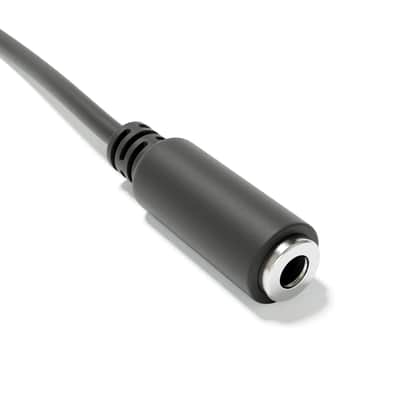ExcelValley [Black | 150 cm - 59.06"] 5-Pack - Right Angle Hopscotch Mono Splitter Y Patch Cables TS 3.5mm 1/8" Eurorack Synth image 4