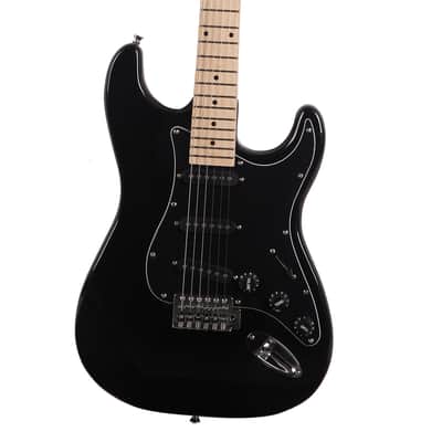 Glarry GST Stylish Electric Guitar Kit with Black Pickguard includes Guitar, Amp, Soft Case, Strap, Cord, and Pick 2020s - Black image 2