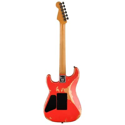 Charvel ProMod Relic San Dimas Style 1 HH FR PF Pau Ferro 6-String Right-Handed Electric Guitar, Includes Multi-Fit Gig Bag (Weathered Orange) image 2